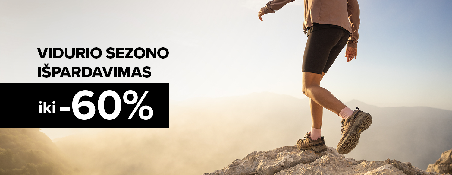 Vidurio sezono i&scaron;pardavimas iki -60%! Rinkis dabar ir sutaupyk. Pasiūlymas galioja iki 2026 05 31 atrinktoms prekėms. Nemokamas grąžinimas per 365 d.